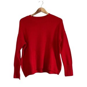 Vince Camuto Red Oversized Dolman Sleeve Sweater Size S